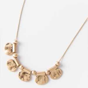 NEW Hammered Gold Necklace